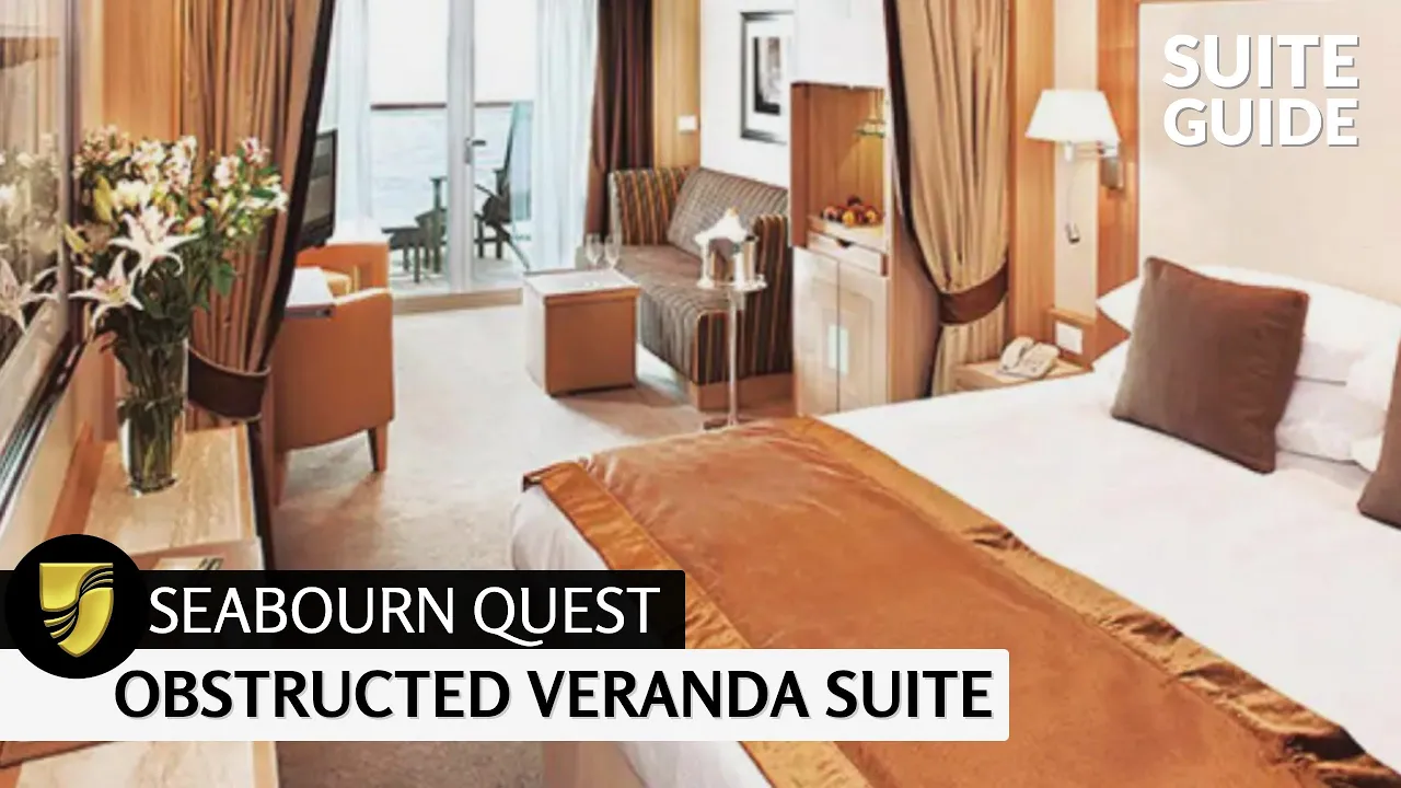 Seabourn Quest | Obstructed Veranda Suite Full Walkthrough Tour | 4K