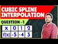 Cubic Spline Interpolation Example Solved - 1 Engineering mathematics Mathspedia