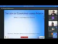 The Joy of Computing using Python noc23 cs20 WEEK 2 Live Interaction Session by Vikas Pandey