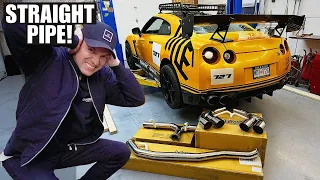 HOW TO STRAIGHT PIPE A R35 GTR! Is It Worth It?