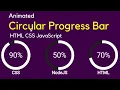 How To Make Animated Circular Progress Bar Using HTML CSS JavaScript