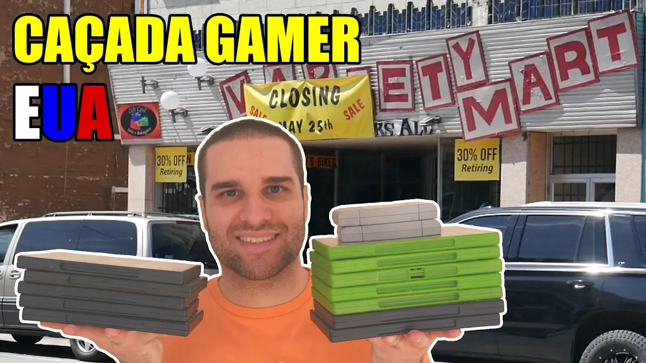 Caçada Gamer Nos Estados Unidos 36 Jogos + 1 Console por 806 Reais