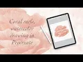 Coral reefs watercolor drawing in Procreate