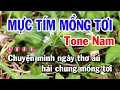 Download Lagu Karaoke Mực Tím Mồng Tơi - Tone Nam Beat Mới | Karaoke Huỳnh Lê