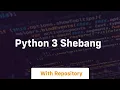 python 3 shebang