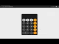 IPhone Calculator design using HTML and CSS