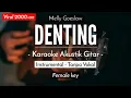 Denting - Melly Goeslaw (Karaoke Akustik | Female Key)