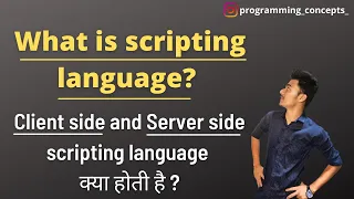 What is scripting language what is client side and server side scripting languages kya hoti hai