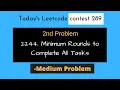 2 Min 2244 Minimum Rounds to Complete All Tasks Contest 289