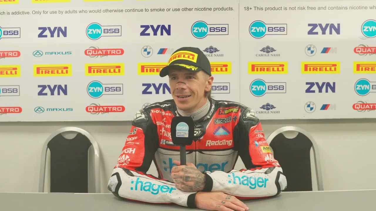 Scott Redding reacts to the 2026 ZYN British Superbike Championship season