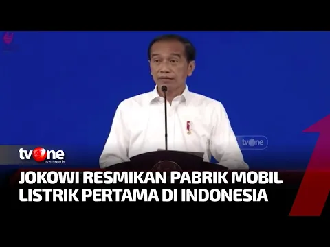 Jokowi Resmikan Pabrik Mobil Listrik di Bekasi
