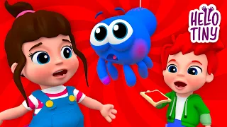 Little Miss Muffet 🕷️ | Kids Songs and Nursery Rhymes | Hello Tiny