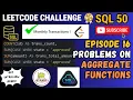 Leetcode SQL 50 Challenge - Ep 16 Monthly Transactions 1 Aggregate Functions Leetcoder SQL
