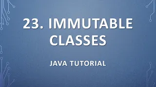 23 Immutable Classes Java Tutorial Records