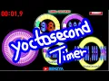 Speed feeling Colorful Number 99 Seconds timer countdown alarm yoctosecond
