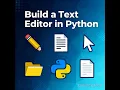 Build a Text Editor in Python Complete GUI App with File Operations