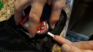 Relion Meter and Strips Testing Blood Sugar