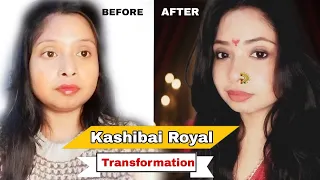 kashibai royal transformation epic makeup tutorial u0026 before after