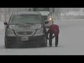 Winter weather conditions on Santiam Pass