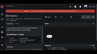 Codewars Double Char Python 8 kyu