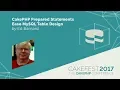 CakePHP Prepared Statements Ease MySQL Table Design - Ed Barnard ewbarnard