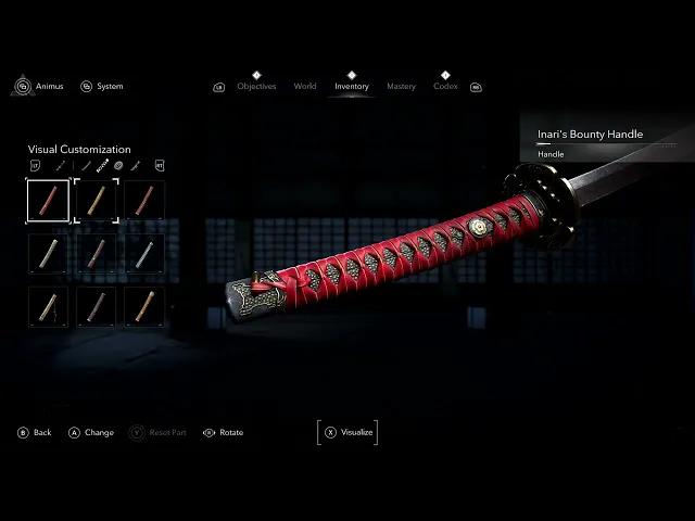 Assassin's Creed Shadows - Progression: Weapon Customization
