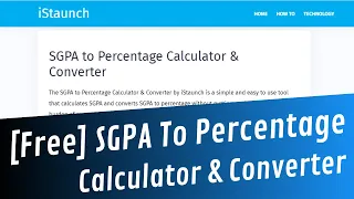 SGPA To Percentage Calculator Converter How to Convert SGPA to Percentage