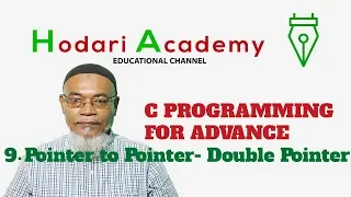 C Programming for Advanced - 9 Pointer to Pointer-Double Pointer