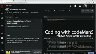 Codewars 7 kyu Product Array Array Series JavaScript