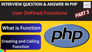 User define Function in PHP