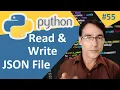 How to read Data from JSON File in Python Python totorial lesson - 55 Read and Write JSON file