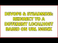 DevOps SysAdmins redirect to a different localhost based on url nginx