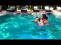 Jared Teaching Odette To Swim