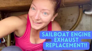 DIY *BRAND NEW* Exhaust System Installation |YANMAR| Hallberg Rassy 352 Sailboat | Sailing Joco EP30