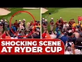 SHOCKING SCENE Fan THROWS BEER at MCILROY S WIFE during RYDER CUP