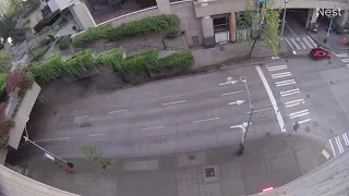 Cars taking the I-5 South Union street exit too fast