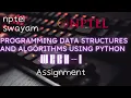 Programming Data Structures and Algorithms using Python NPTEL week 1answers 2023