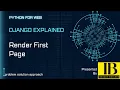 Django Explained Render First HTML Page in Django Server