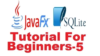 JavaFx Sqlite Database Tutorial 5 - How to show and hide a window in JavaFX and Creating Logout