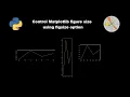 Control Matplotlib figure size using figsize option in python