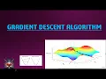GRADIENT DESCENT ALGORITHM in telugu DEEP LEARNING TELUGU