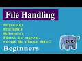 PHP Advanced Part-14 File Handling fopen fread PHP Advanced Tutorial