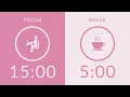 Pomodoro Timer with Pink Noise 2-Hour Study with Me for Deep Focus AD