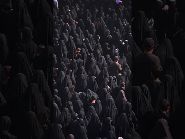 ⁣العباءة الزينبية ، مسيرة السماوة الكبرى 🌱🖤