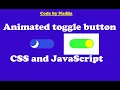 Animated toggle button CSS and JavaScript