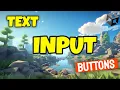 How to use Text Input Buttons in your Game - UNITY 101