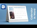 Calendar in Word in 5 minutes Learn how to create calendar in Microsoft Word simple tutorial