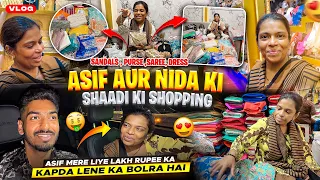 Asif Aur Nida Ki Shaadi Ki Shopping 😍| Sandals Purse Saree Dress 👗| Lakh Rupee Ke Kapde Mere Liye 🛍️