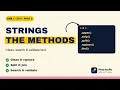 Python String Methods for B Pharm BP101T Unit 1 Strings Part 2 PharmaPy