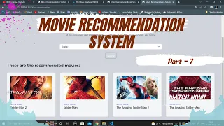 Deploy machine learning project using flask Movie Recommender system Deploy ML project ML